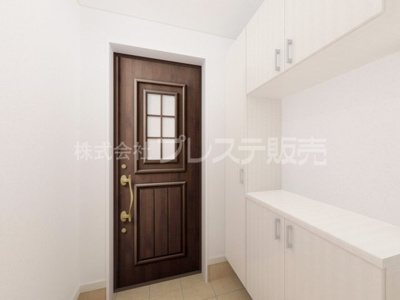 【玄関】 | 大和郡山市新木町の新築一戸建 全３区画 | Ｂ号地玄関完成イメージ