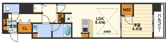 アーバネックス同心Ⅱの間取り