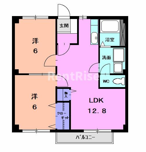 ニューシティ大西７０Ａの間取り|間取図