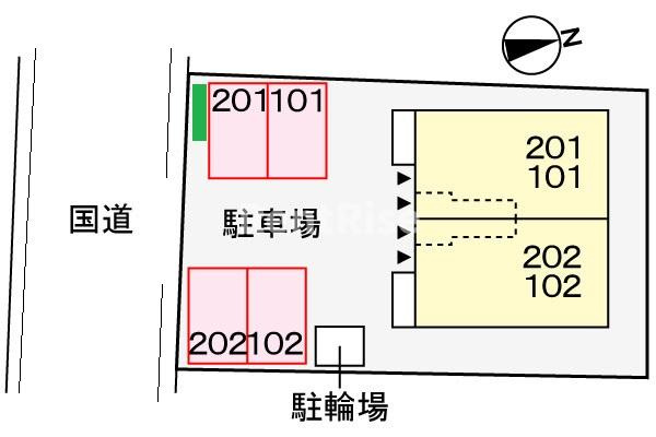 カーサＭの駐車場|駐車場
