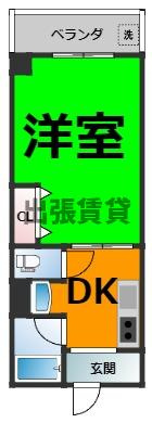 仲介手数料0円！！シャルムスワンの間取り