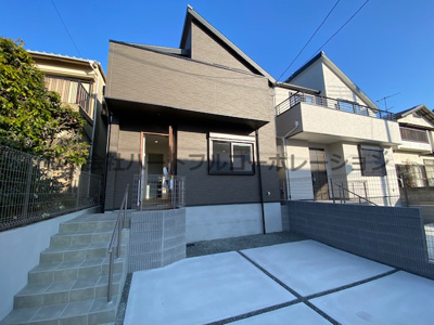 【外観】 | 神戸市須磨区緑が丘2丁目　新築戸建1号地　仲介手数料無料！ | きれいな外観です