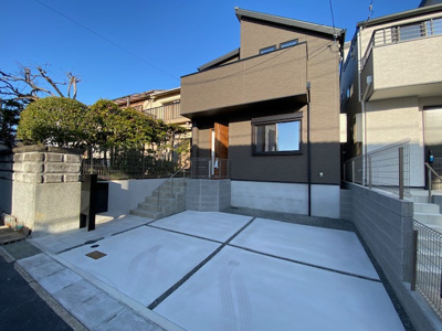 【外観】 | 神戸市須磨区緑が丘2丁目　新築戸建1号地　仲介手数料無料！ | おしゃれな外観です