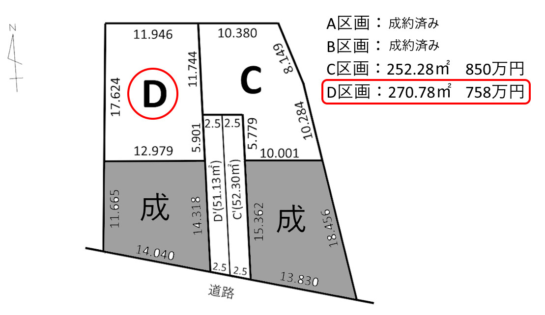 4区画分譲地　高富　D区画のその他