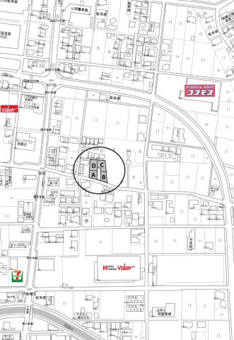 4区画分譲地　高富　C区画の地図