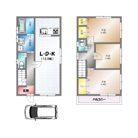 【間取り】 | 西京区大枝塚原町