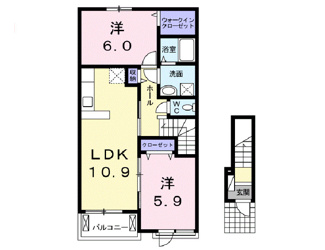 【間取り】 | エルシオンⅠ | 間取図