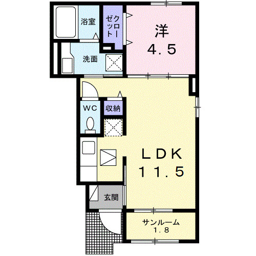 ブリッサの間取り|間取図