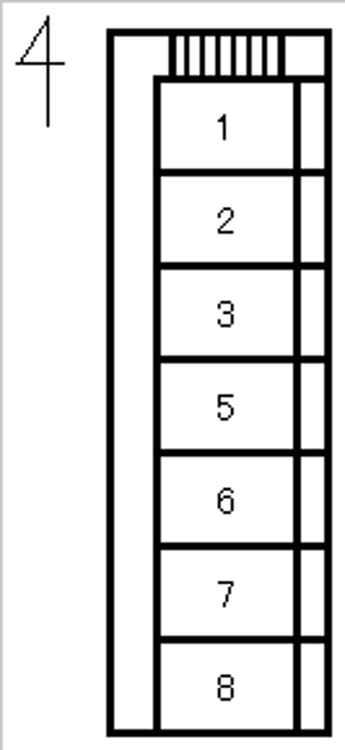 パークハイツゆあさの区画図