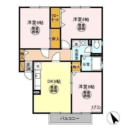 パストラル　壱番館の間取り