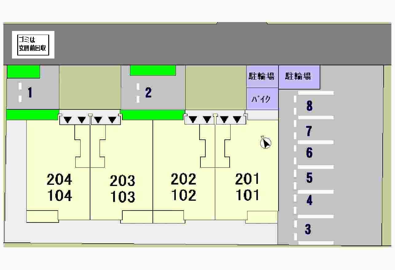 グリーンサイドの駐車場