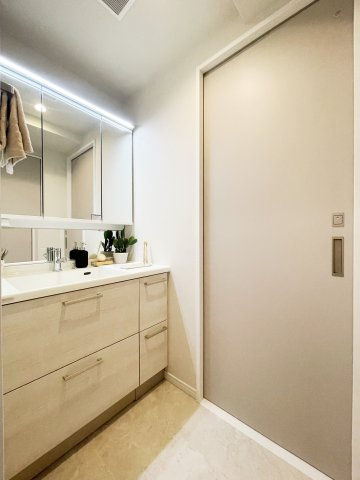 【独立洗面台】 | ラグラースダイヤモンドマンション秋葉原 10F | ●新規内装スケルトンフルリノベーション物件！