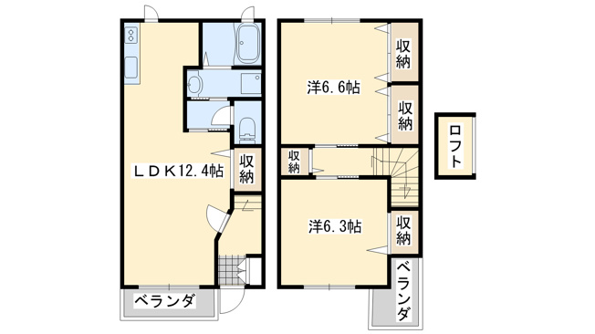 【間取り】 | ロマンビビール壱番館