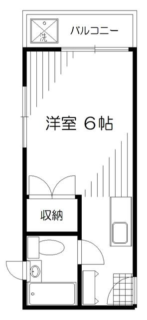 １Ｒ洋室６帖