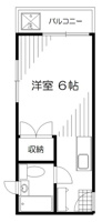 １Ｒ洋室６帖