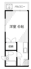１Ｒ洋室６帖