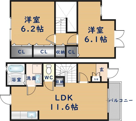 【間取り】 | エルプリモ