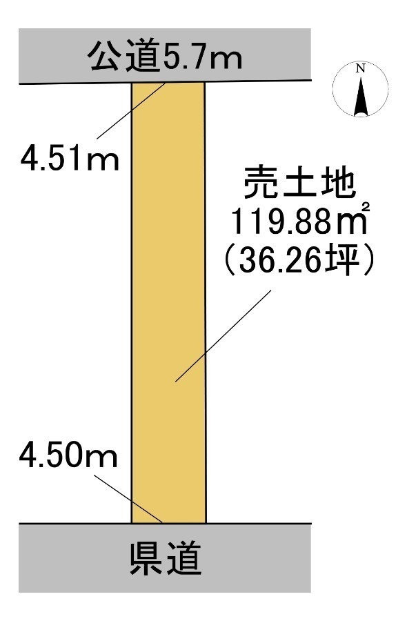 中古戸建　犬山市大字五郎丸　昭和45年築の区画図|区画図