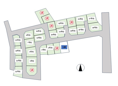 【区画図】 | 西脇市和田町28区画分譲地