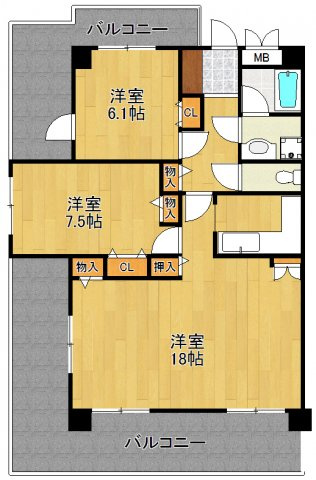 ビラ桜の間取り