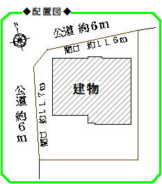 守山区桔梗平戸建の区画図