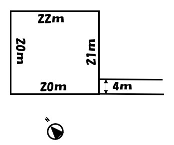 小山市大行寺の土地図