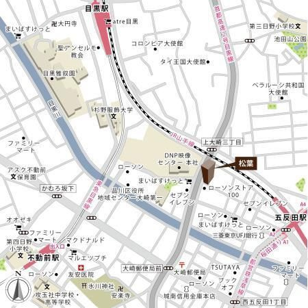【地図】松葉