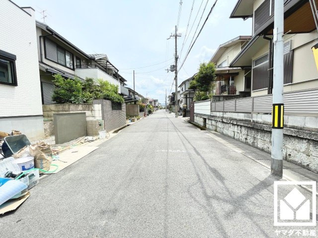 宇治市伊勢田町砂田の前面道路含む現地写真
