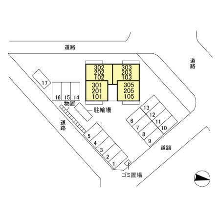 ラナンキュラスの区画図