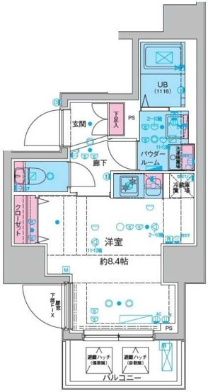 【間取り】 | ＧＥＮＯＶＩＡ本所吾妻橋Ⅲ