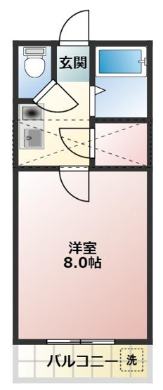 【間取り】 | セザンヌ小鷹野２