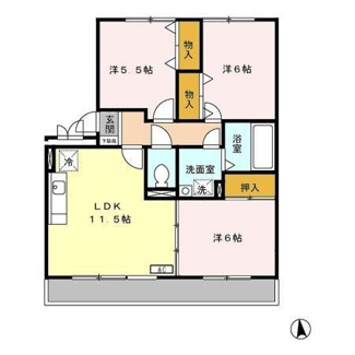 【間取り】 | パルティール･ハイツ　Ⅱ