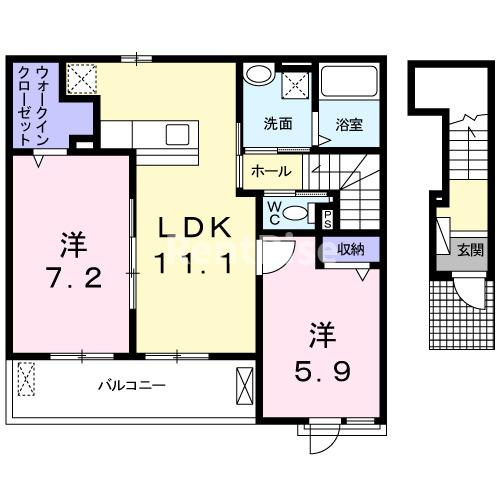 ファミール・Ｋ　参番館Ⅱの間取り|間取図