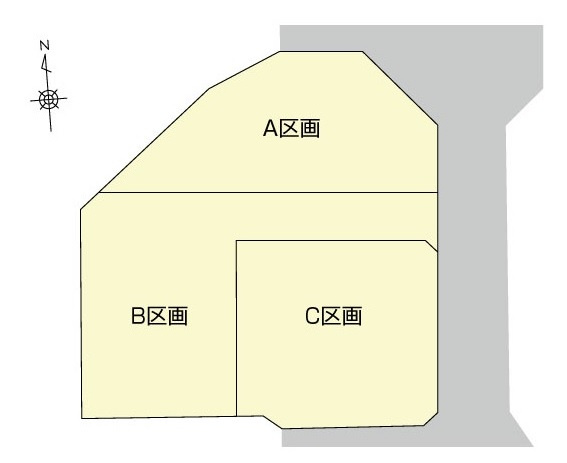 瀬戸東町　建築条件なし　売土地　Ｂ区画の区画図|Ｂ区画
