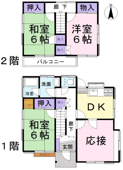 比企郡滑川町大字月輪  中古戸建の間取り|３ＬＤＫ