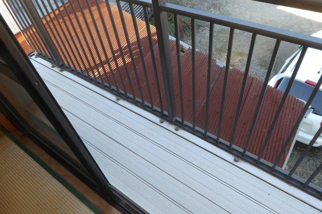 酒津秋山貸家のバルコニー|北バルコニー