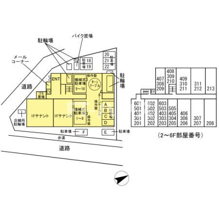 アルメール津田沼の区画図