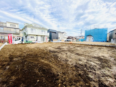 【外観】 | 【仲介手数料無料】MLH長後駅 藤沢市下土棚／整形地３９坪！建築条件なし売地 | ☆カースペース並列２台分の造作も可能な範囲です。