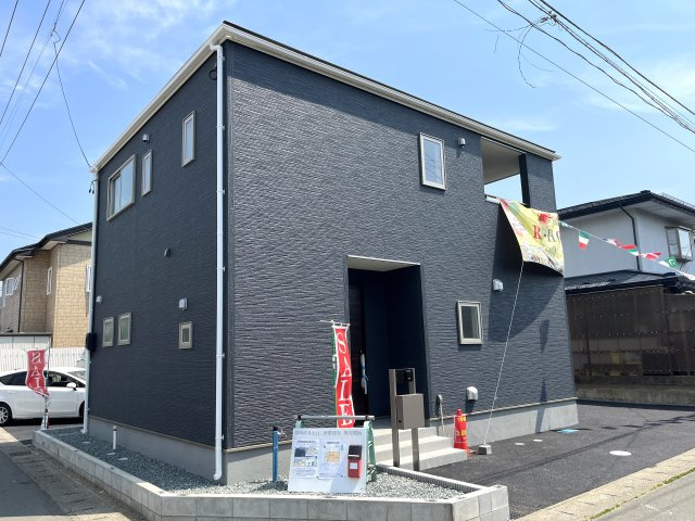 月が丘新築戸建　１号棟の外観|シックな外観です。