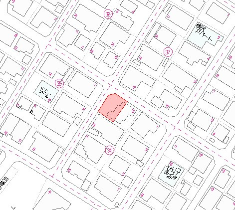 月が丘新築戸建　１号棟の地図|月が丘の閑静な住宅街です。    