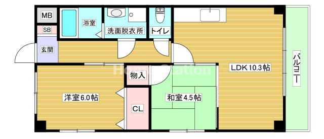 【間取り】 | アーバ姫島公園