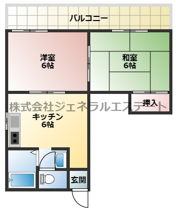 長井マンションの間取り