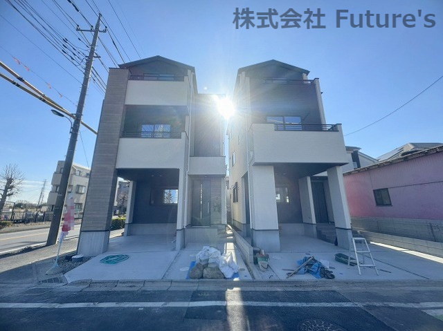 八潮市伊草1丁目　新築戸建　全2棟　2号棟の外観|八潮市伊草1丁目・全2棟！！完成済み物件につきご内覧可能です◎