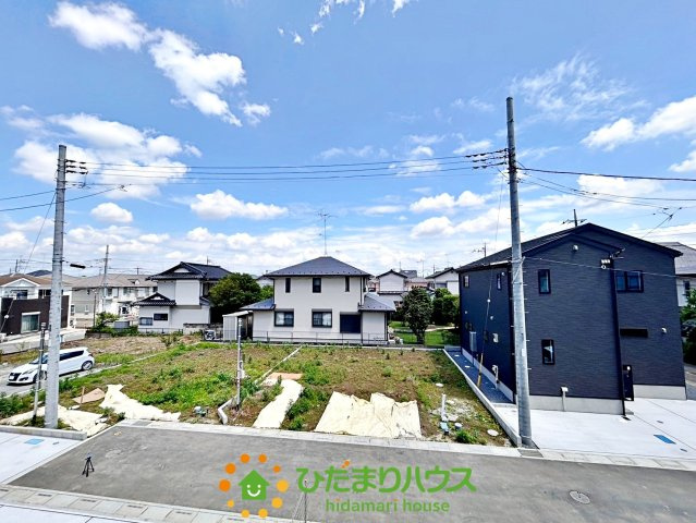 久喜市上町　新築一戸建て　02　クレアスタウン　の展望|前面に遮る建物がないので開放的です。