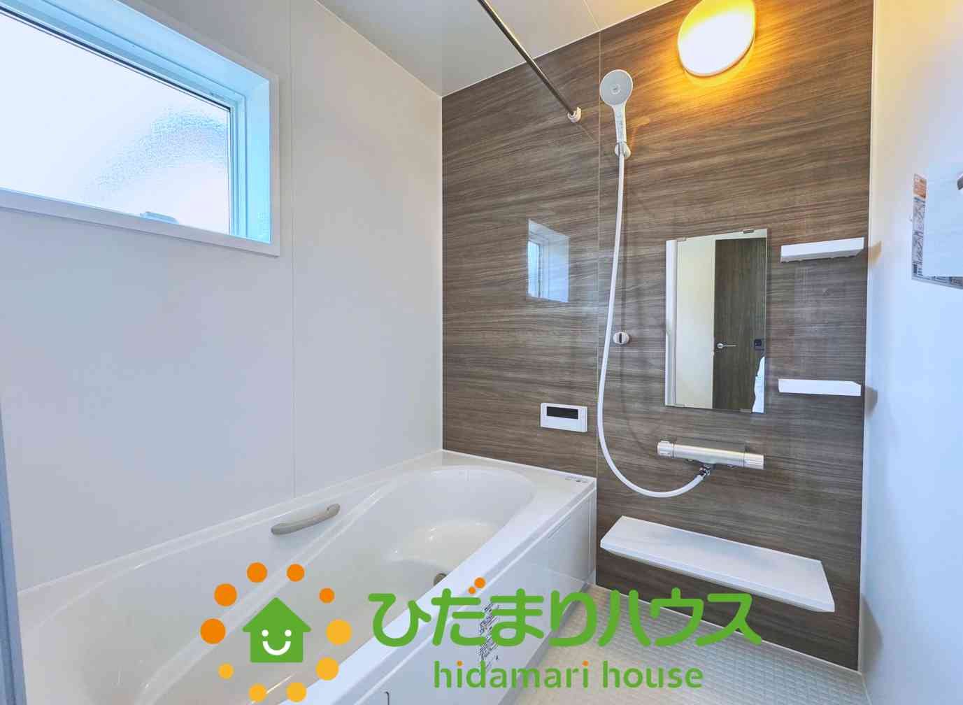 久喜市上町　新築未使用　07　クレアスタウン　の浴室|落ち着いたお洒落場バスルーム！