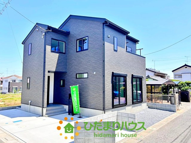 久喜市上町　新築未使用　07　クレアスタウン　の外観|デザイン性の高いお洒落な外観です！