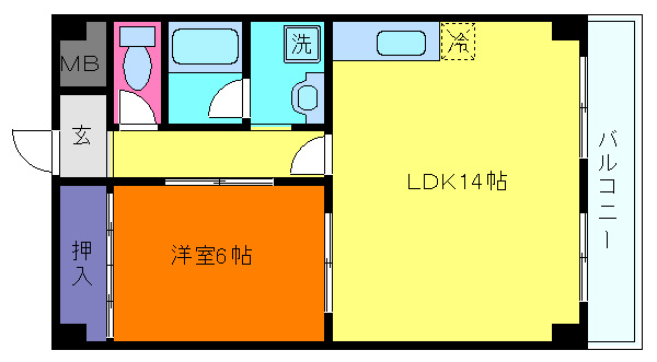 サンヒルズ西灘の間取り