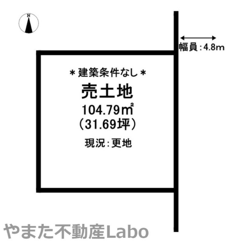 八頭郡智頭町智頭土地の土地図