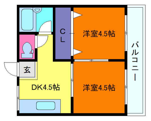 ファミネス芦屋の間取り