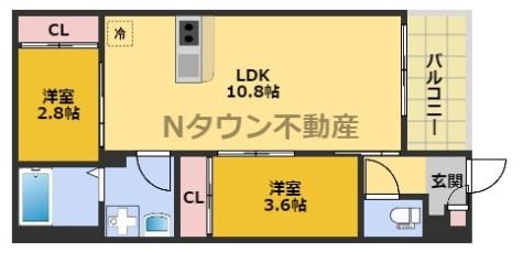 【間取り】 | REGALEST平安通東 | 間取りです。